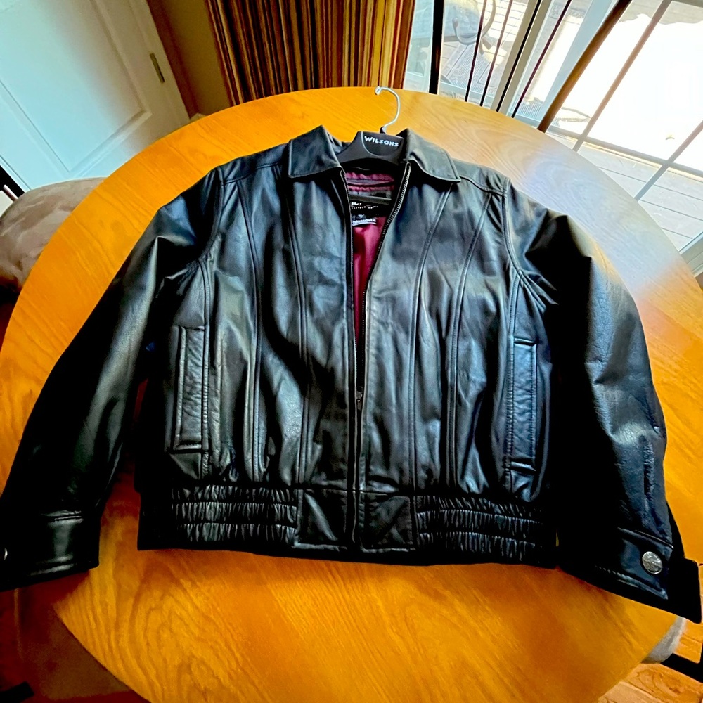 Wilsons leather bomber jacket with removable liner